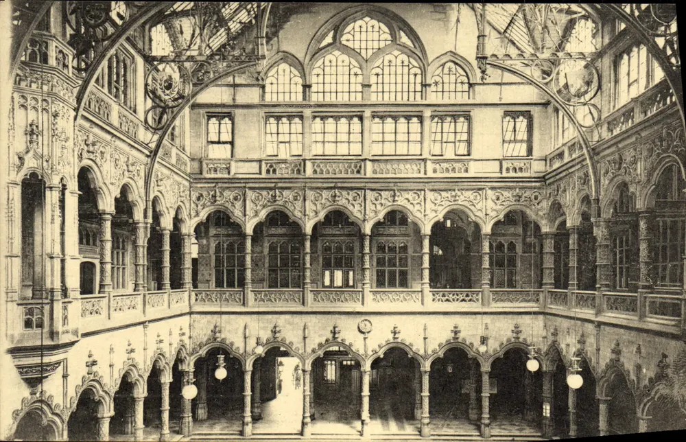 Anvers — Interior da Bolsa — Ern. Thill, Bruxelas, Série 25, N° 16 - Frente