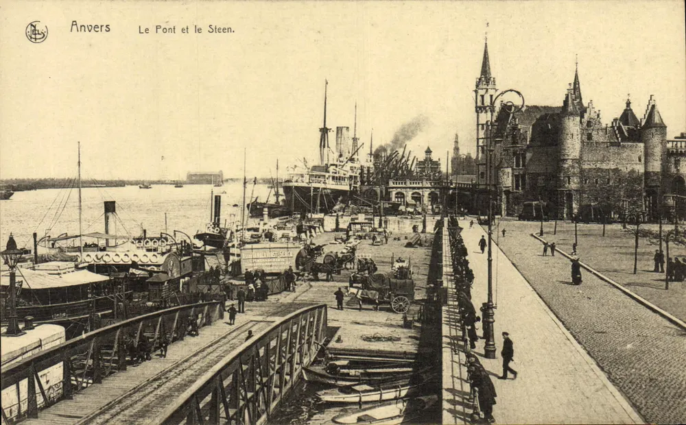 Anvers — Il Ponte e il Steen — Em. Thill, Bruxelles, N° 40 - Recto