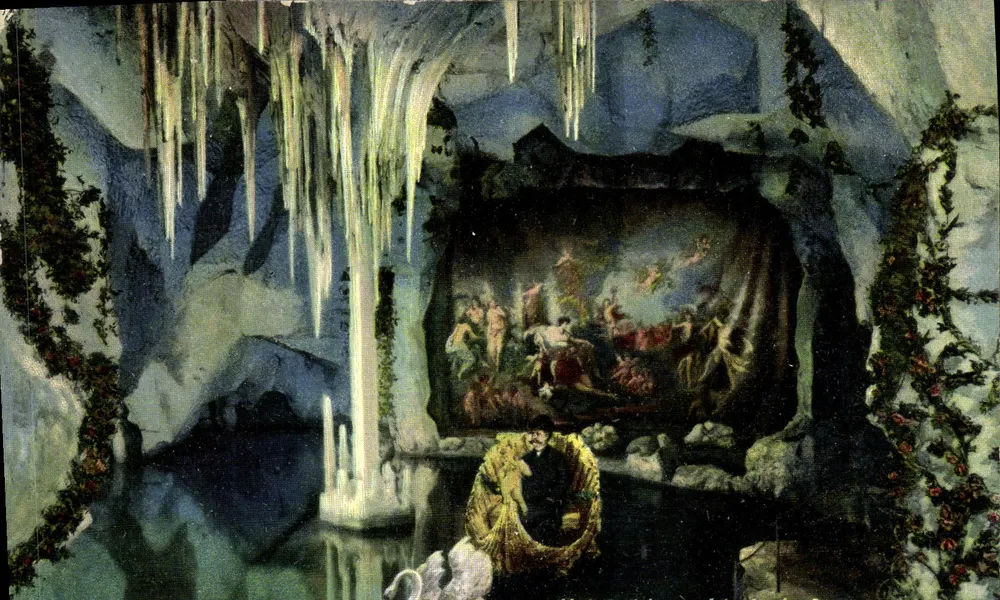 Grotte décorée — scène mythologique — éditeur Ottmar Zieher, Munich - Recto