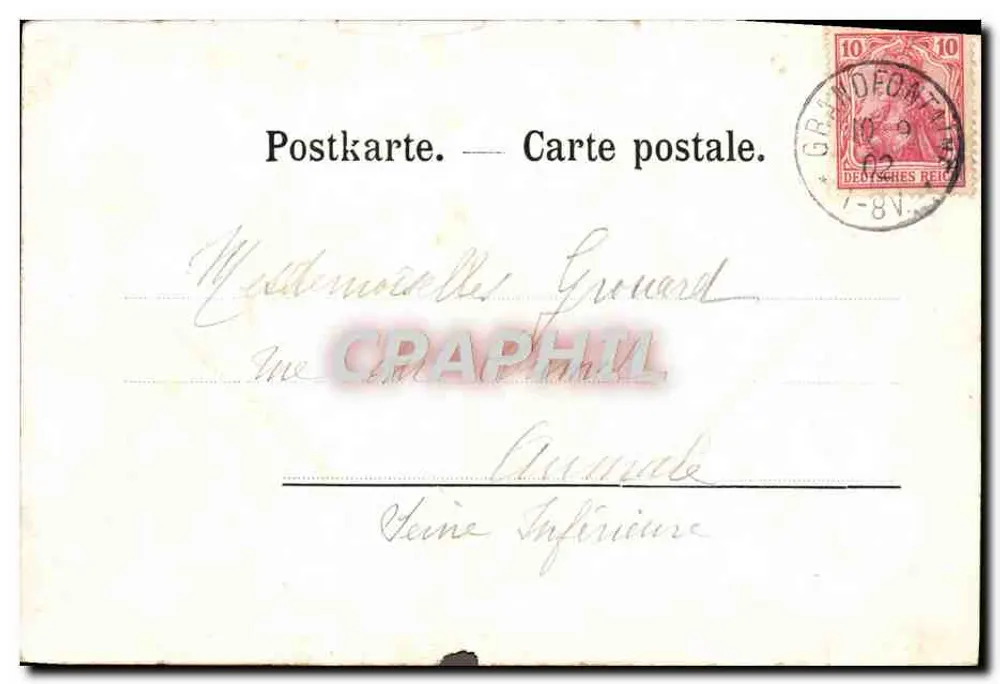 Der Große und der Kleine Donon, gesehen von Fréconrupt — D. Cellarins, Nr. 81 - Rückseite