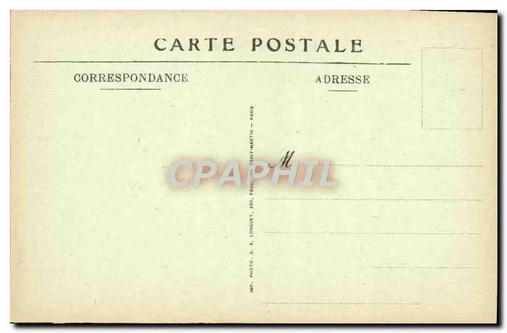 PARIS — HOTEL DES MONNAIES — Der große Treppenaufgang — D.A.L. repod. merdile - Rückseite