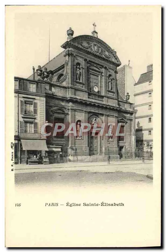 Paris — Igreja Santa Elisabeto — B. F. Paris, n° 146 - Frente