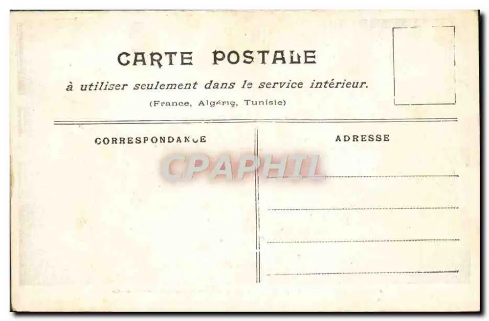 Paris überschwemmt (Januar 1910) — Rue Saint-Charles (Grandeelle) — unbekannte Ausgabe - Rückseite