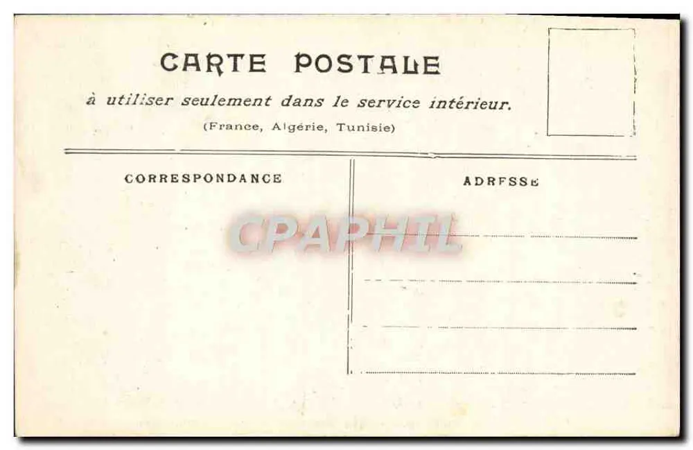 Paris überschwemmt (Januar 1910) — Rue Lescourbe (Jardins maraîchers) — kein Verlag oder sichtbare Nummer - Rückseite