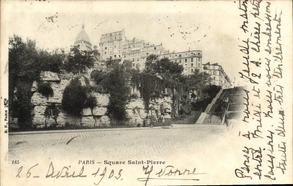 Paris — Square Saint-Pierre — B.F. Paris n°185 - Vorderseite