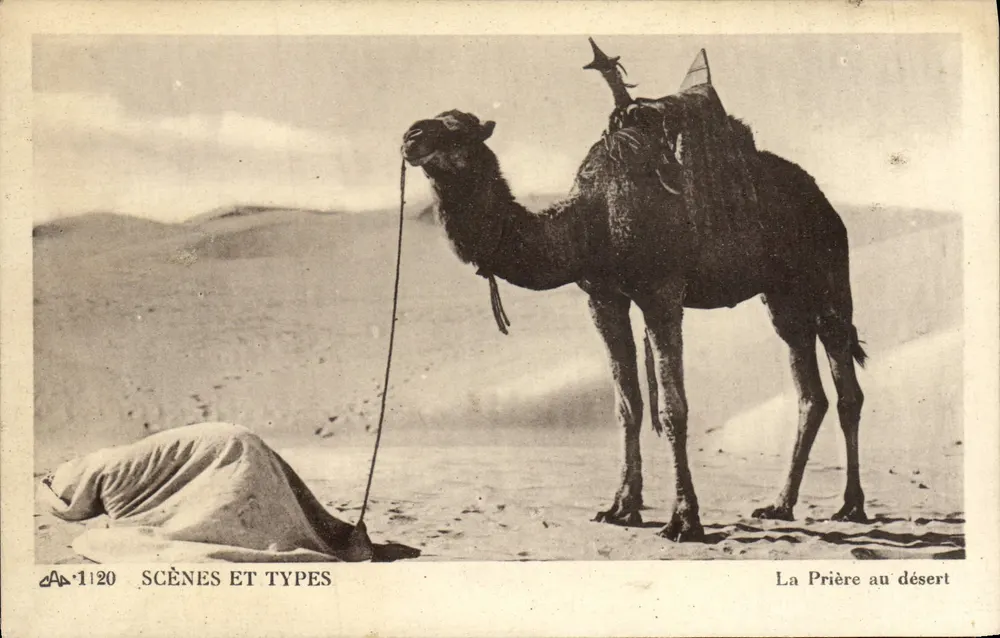 A Oração no deserto — Scènes et Types n°1120 — Librairie Cassaghi, Paris - Frente