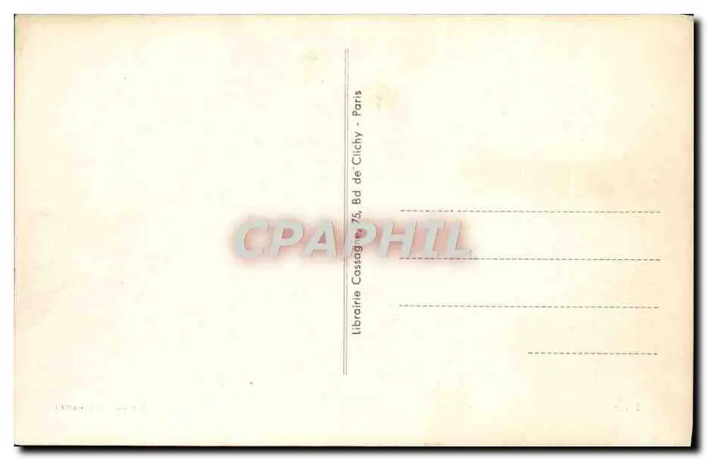 A Oração no deserto — Scènes et Types n°1120 — Librairie Cassaghi, Paris - Verso