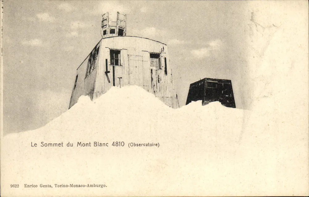 O Cume do Monte Branco 4810 (Observatório) — Enrico Genta, Turim-Mônaco-Hamburgo, n° 9622 - Frente