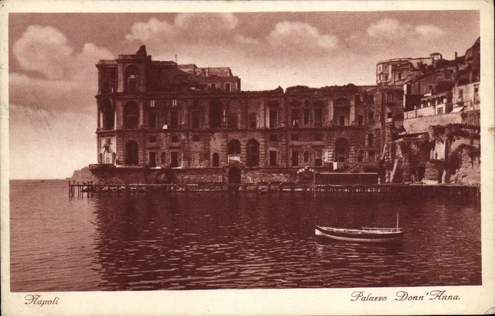 Nápoles — Palazzo Donn'Anna — Ediz. R. Benza & C. - Frente