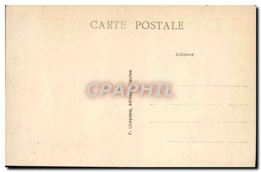 NANTES — Die Gare d'Orléans, am Kai Richebourg — F. Chapeau, Verlag Nantes, Nr. 254 - Rückseite