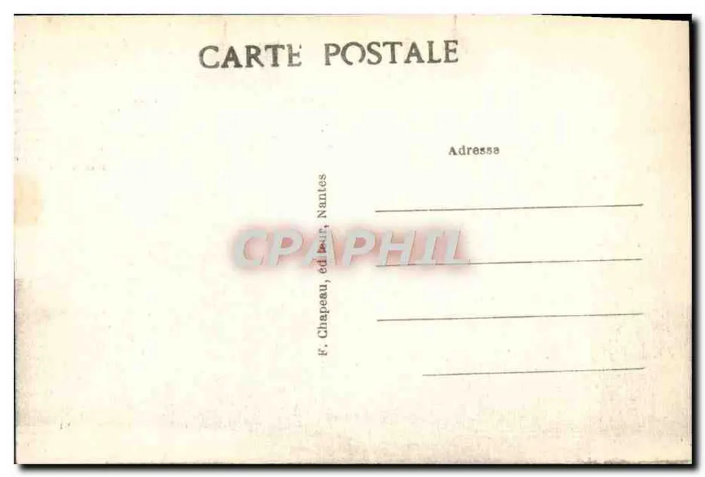 Guérande (Loire-Inf.) — Porta Saint-Michel — F. Chapeau, editor, Nantes - Verso