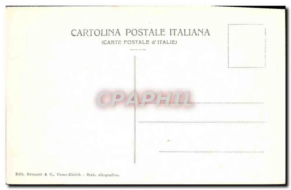 Florença - Palazzo del Bargello - Pátio — Brunner & C., Como-Zürich, n° 5547 - Verso