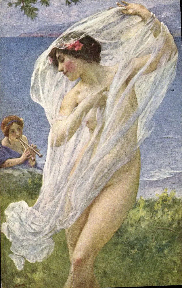 Dançarina de Pompeia — Ch. LENDIR — Salon de Paris, n° 862 - Frente