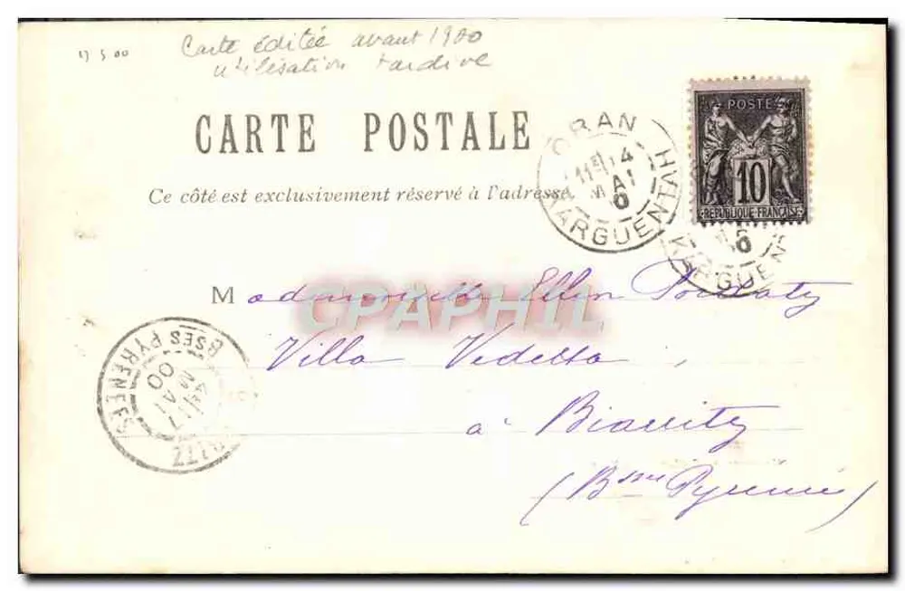 Mauresques, Stadtkleidung — J. Geiser, Alger, Nr. 31 - Rückseite