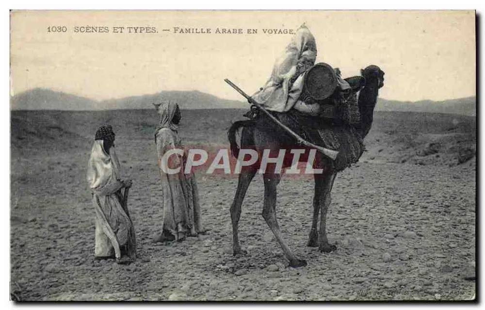 Arabische Familie auf Reise — Szenen und Typen, Nr. 1030 - Vorderseite