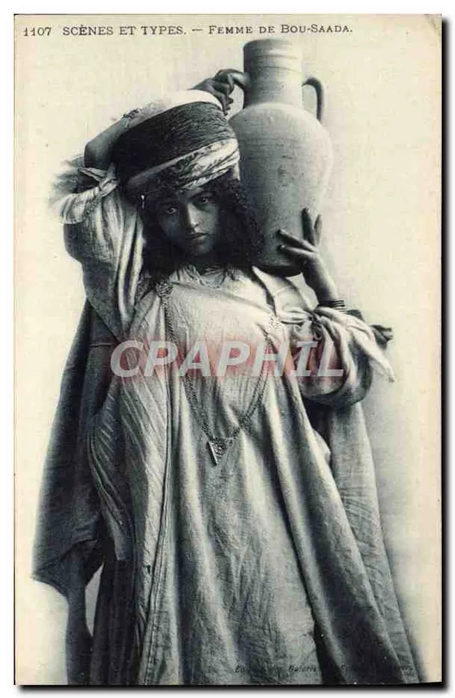Vrouw van Bou-Saada — Scènes et Types, n°1107 — Uitgever: Galerie de S. - Voorkant