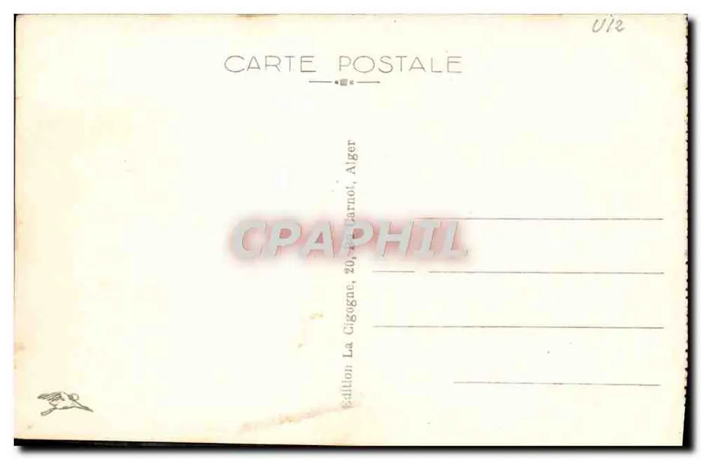 Algier — Perspektywa na bulwarze République — A. Souleq, nr 280 - Rewers