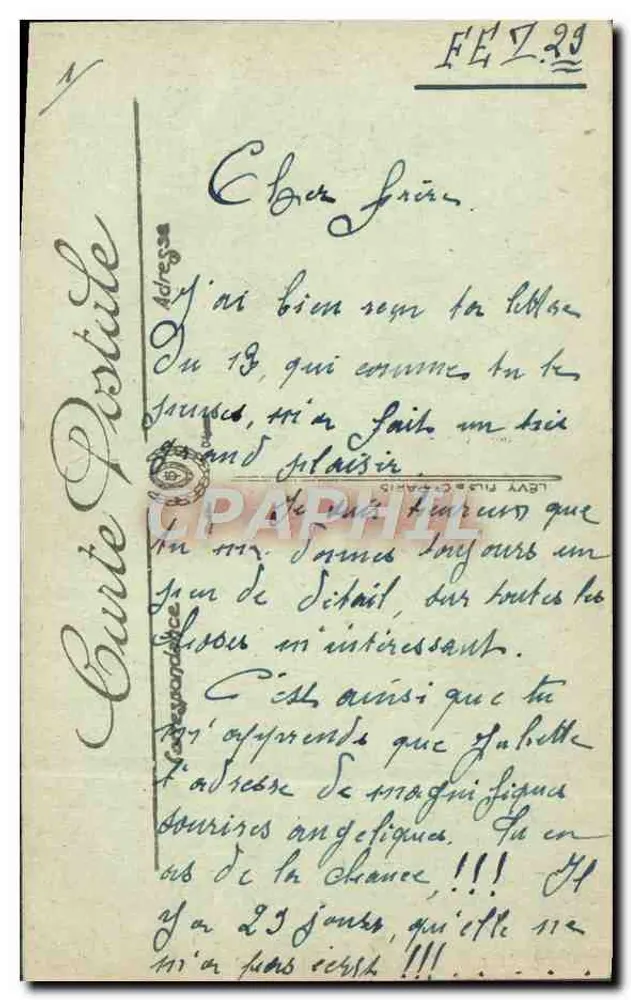 Um camelô — SCÈNES ET TYPES — LL — n° 6120 - Verso