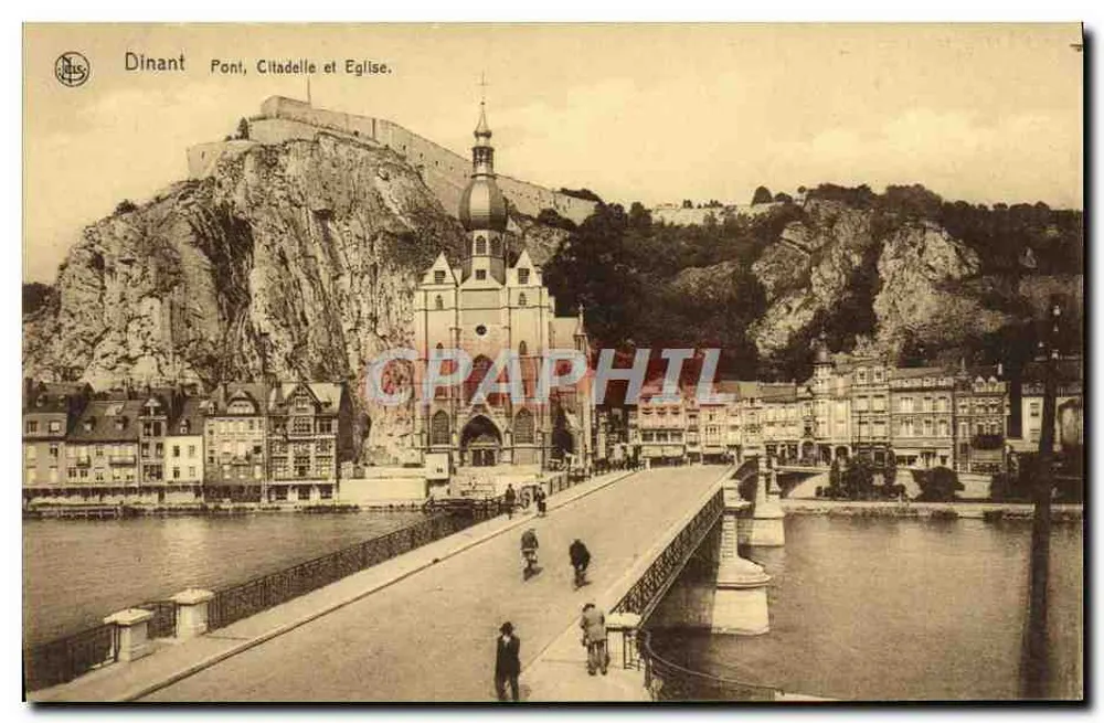 Dinant — Ponte, Cittadella e Chiesa — Editore Thill, Bruxelles, serie 33, n° 10 - Recto