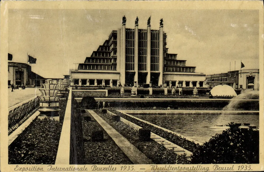 Grand Palais — Exposition Internationale Bruxelles 1935 — éditeur non visible - Frente