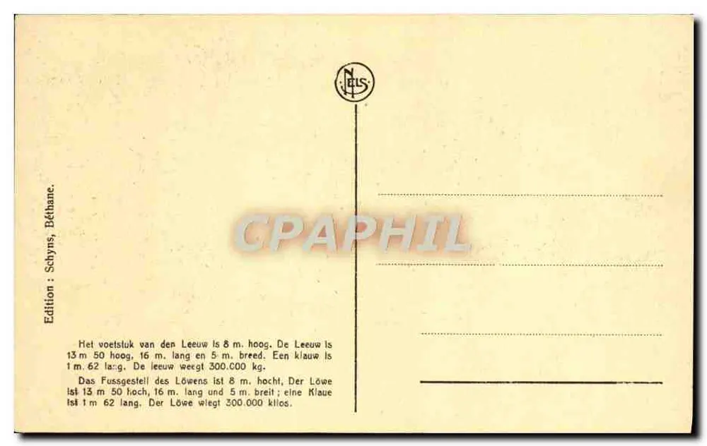 ला गिलेप्पे — शेर — एडिशन नेल्स - पीछे