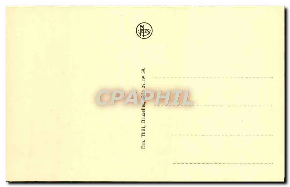 Anvers - Grand'Place e Monument Brabo — editor Thill, Bruxelas, n° 23 - Verso