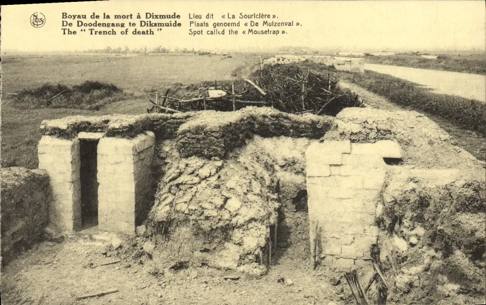 Todesgraben in Dixmude — Bekannt als « La Sourclère » — O.N.I.G. Kriegsstandorte - Vorderseite