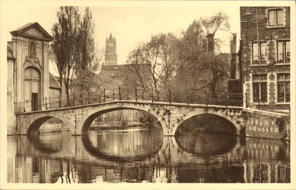 Bruges - Ponte del Béguinage — Editore Thill, n° 12, serie 09 - Recto
