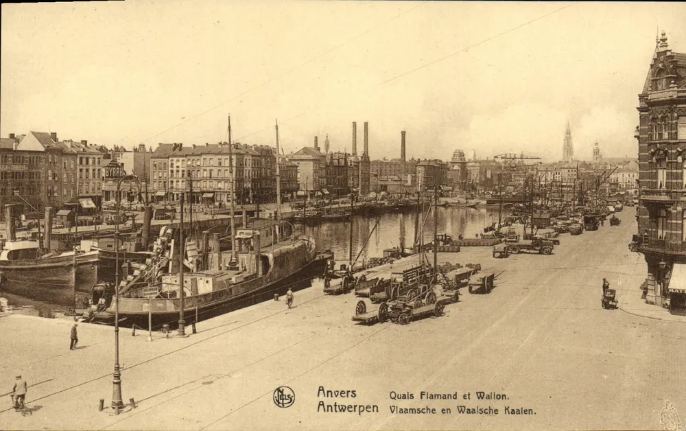 Antwerpen — Flämische und walloise Quais — Verlag N. JELS, Nr. 61 - Vorderseite