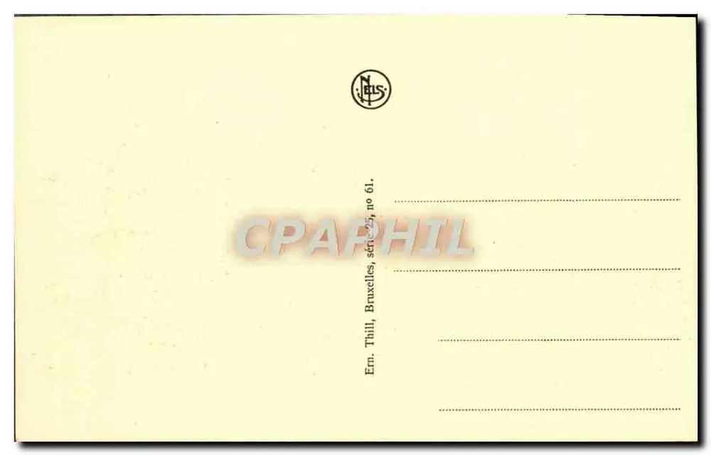 Antwerpen — Flämische und walloise Quais — Verlag N. JELS, Nr. 61 - Rückseite