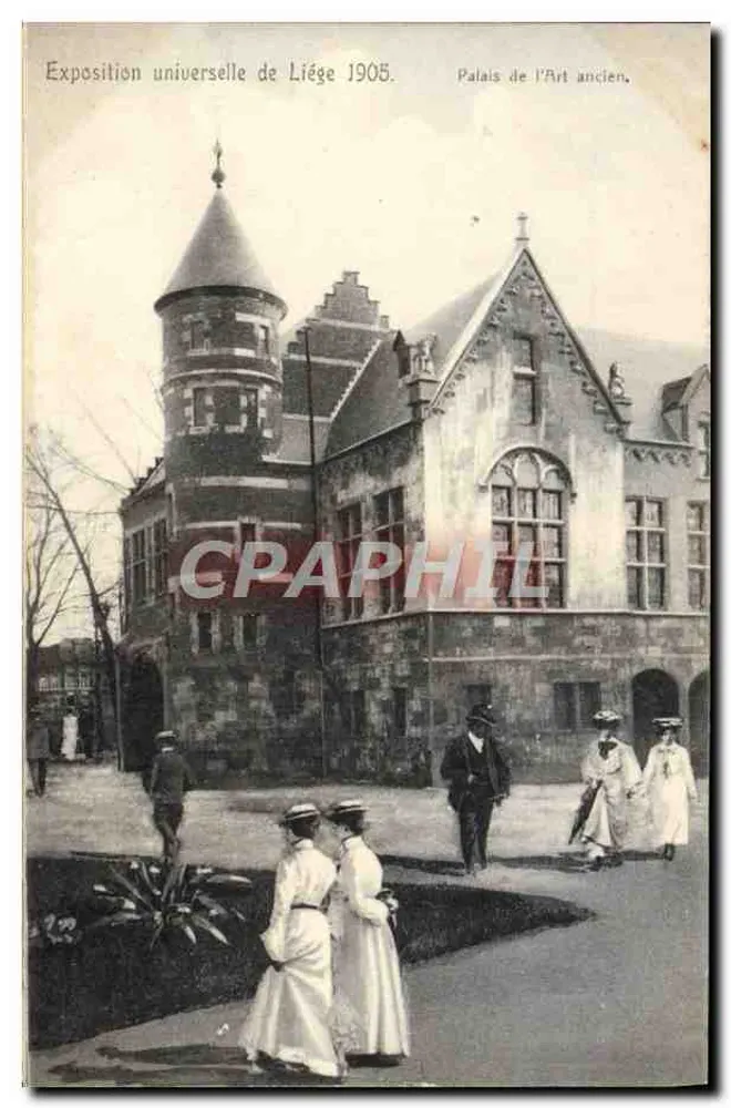 Weltausstellung Liège 1905 — Palast des Alten Kunst — Offizielle Ansichtskarte der Ausstellung - Vorderseite