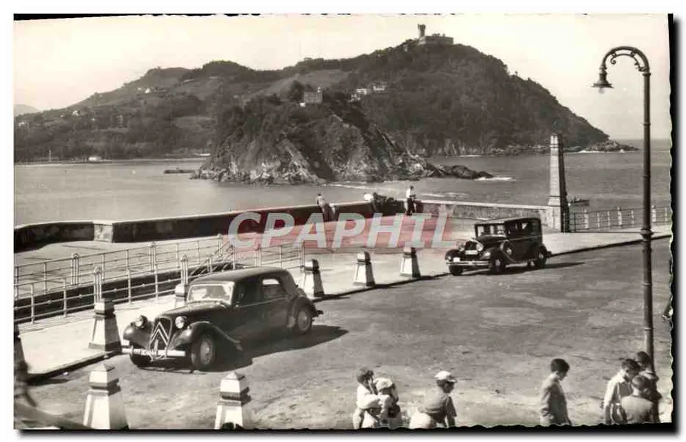 San Sebastián — Insel Santa Clara und Berg Iguedo — Verlag Lifesa, Serie 15 - Vorderseite