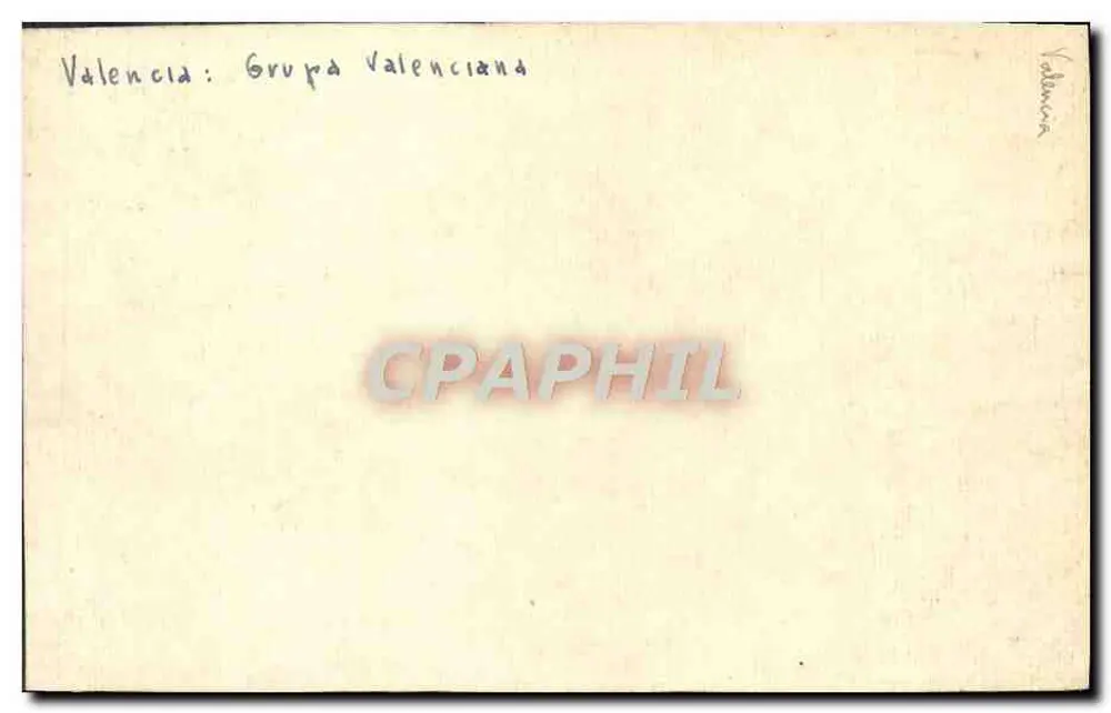 Valence : Grupa Valenciana — unknown publisher, series number not visible - Back
