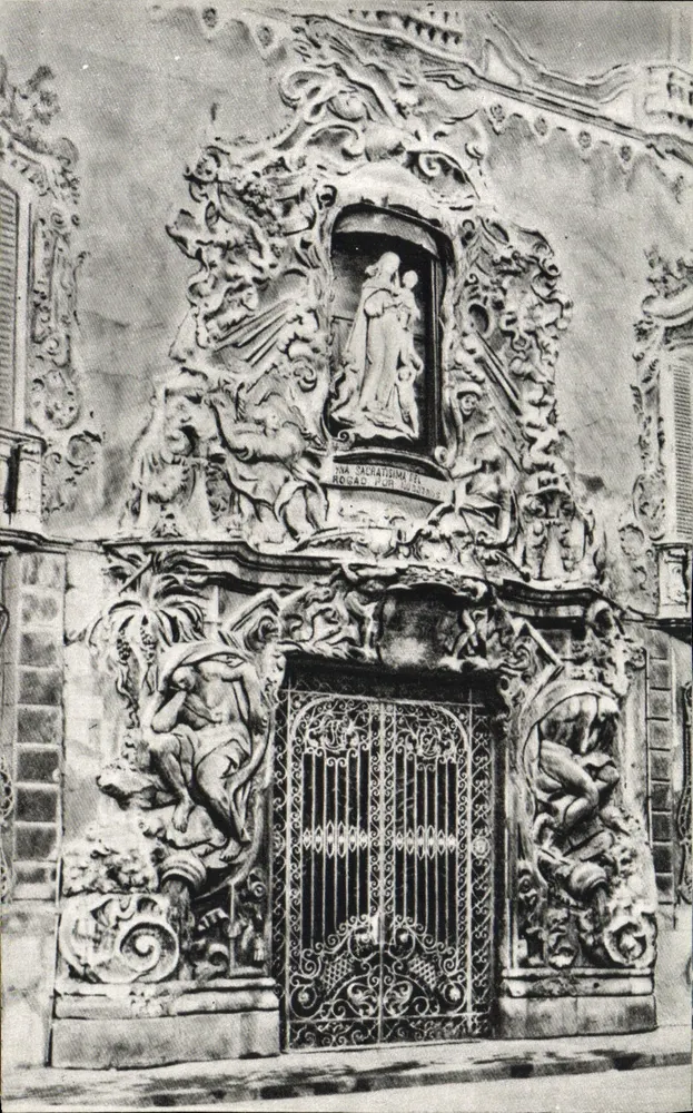 Valencia : Fassade des Palastes des Marquis von Las Dos Aguas - Vorderseite
