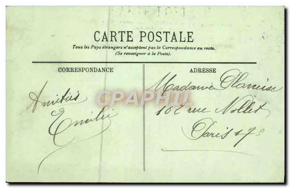 Pavillon Guinée — Wystawa Kolonialna 1907 — B. L. - Rewers