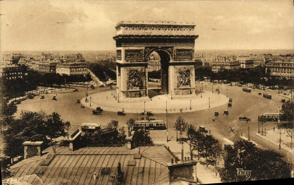Paryż — Arc de Triomphe — Patras - Awers
