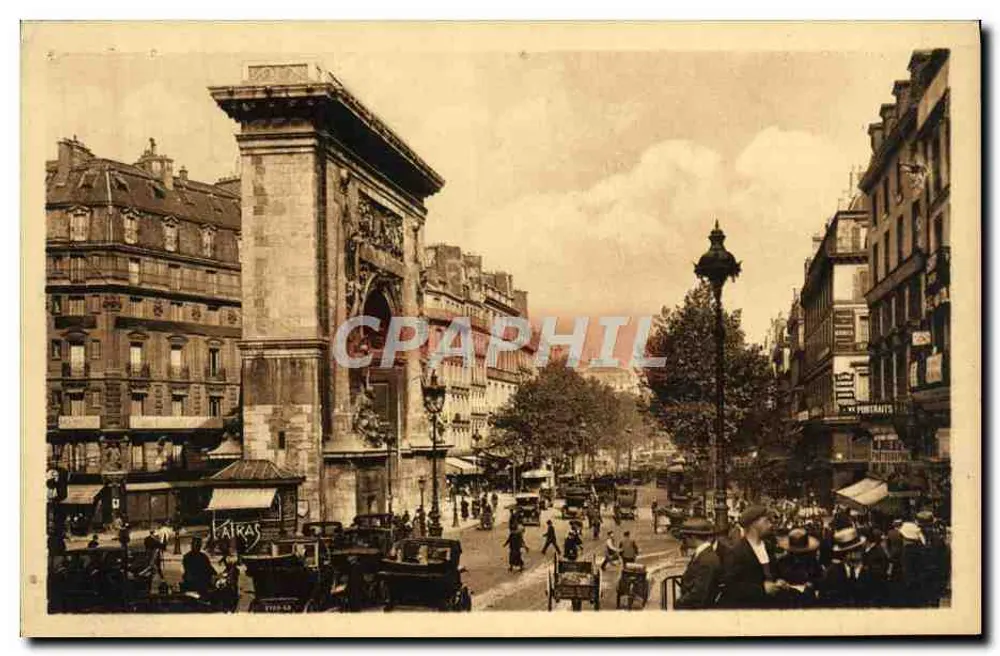 Porta Saint-Denis — Paris — Edições de Arte 'Patras' - Frente