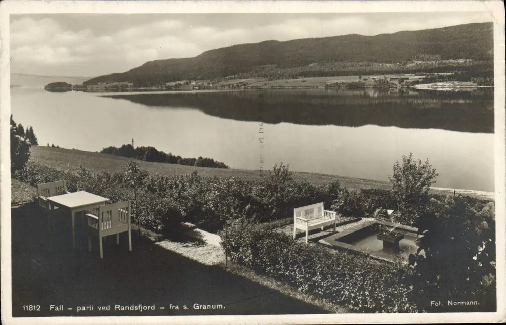 Randsfjord — vista desde s. Granum — Fot. Normann, n° 11812 - Frente