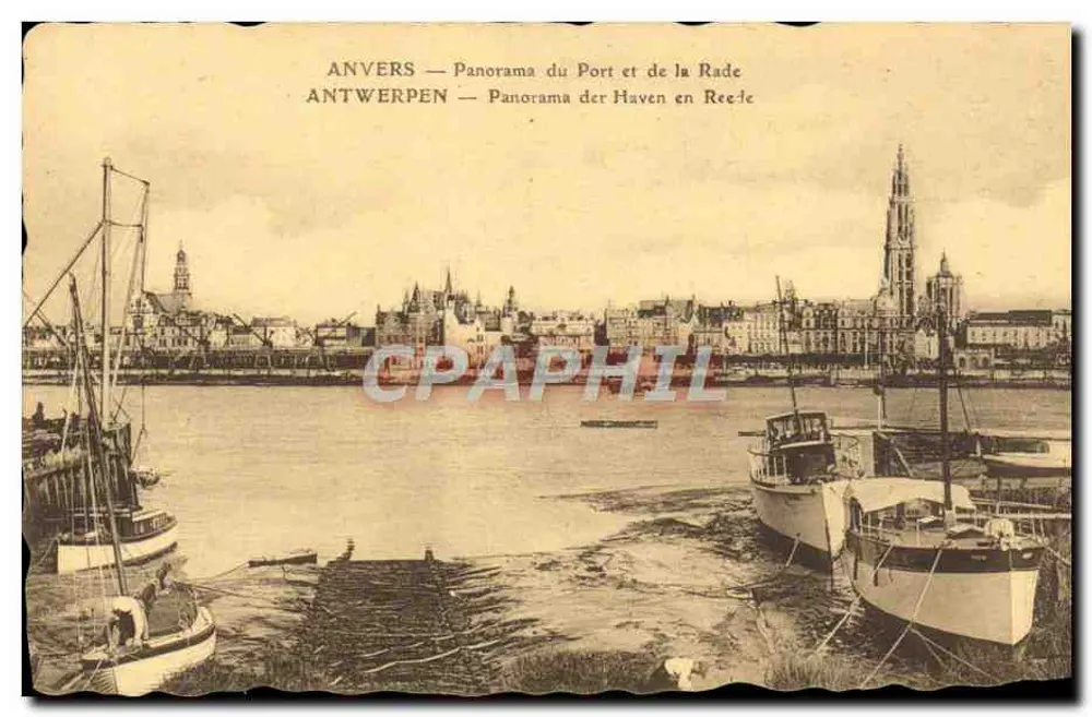 Anvers — Panorama du Port et de la Rade — L'Illustration Générale, Série VIII N° 23 - Recto