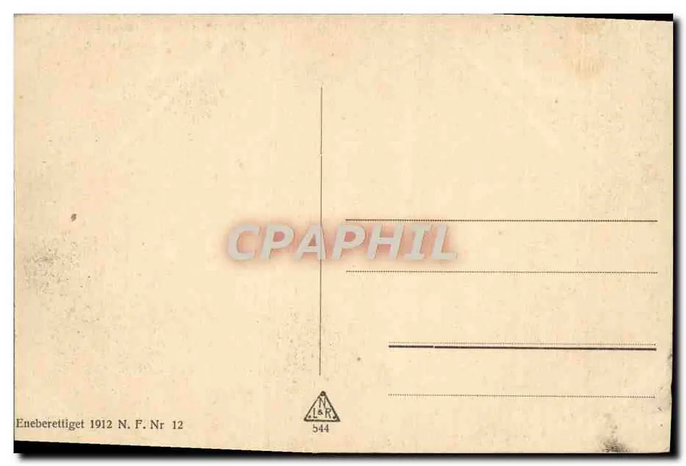 Innenraum eines folkloristischen Museums — Norsk Folkemuseum, Von Numedalsrummet — Verlag N.F. Nr 12 - Rückseite