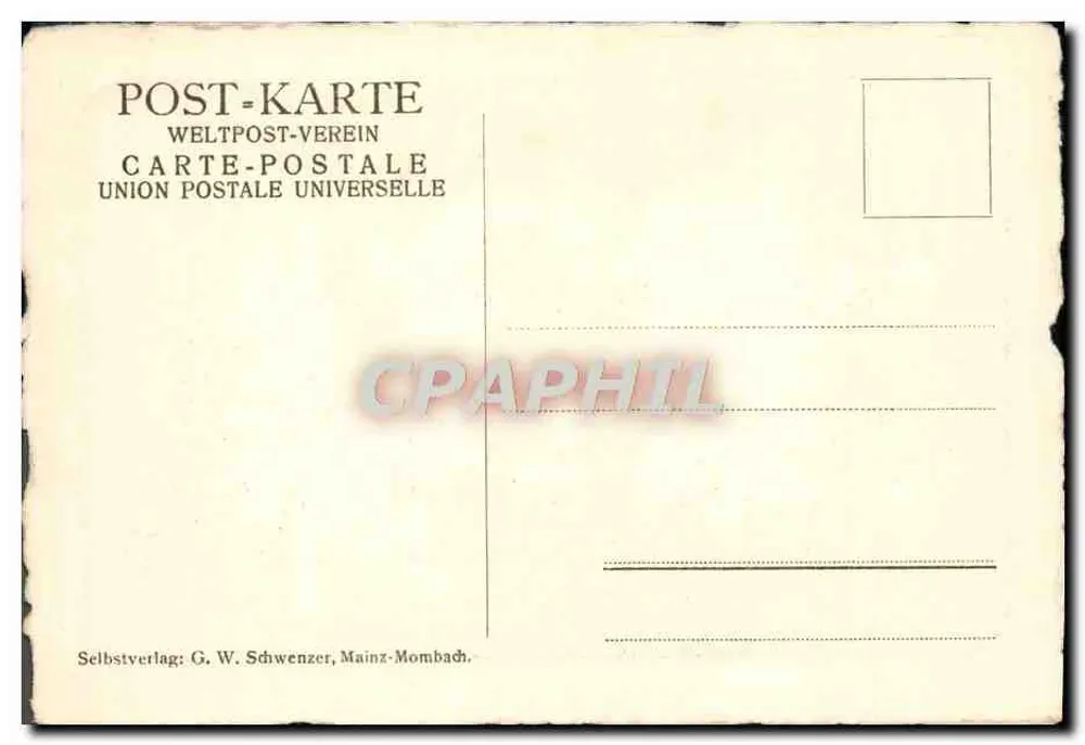 Bootshaus — Mainz — G. W. Schwenzler, Mainz-Mombach - Verso