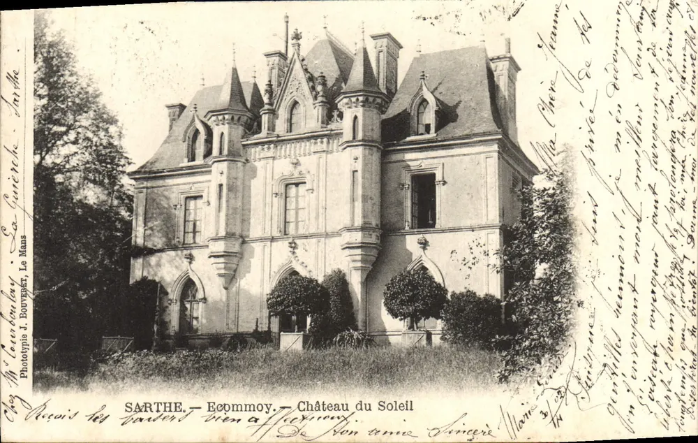 Sarthe - Écommoy - Château du Soleil — Phototypie J. Bouvigny, Le Mans - Voorkant