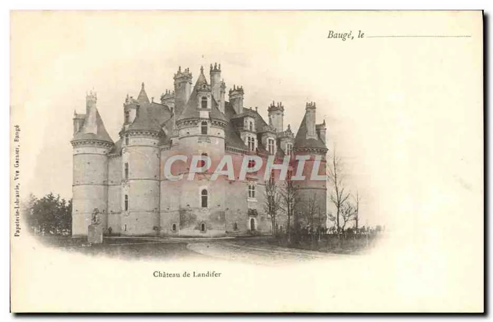 Castelo de Landifer — Baugé, França — Papaline-Livraria, Vra Génier, Baugé - Frente