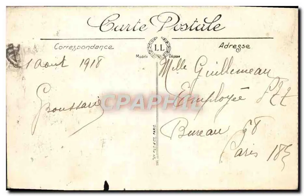 Angers — Jardin du Mail und Rathaus — LL. - Rückseite