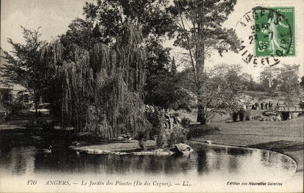 Angers — Le Jardin des Plantes (Île des Cygnes) — Edition des Nouvelles Galeries, n° 170 - Vorderseite