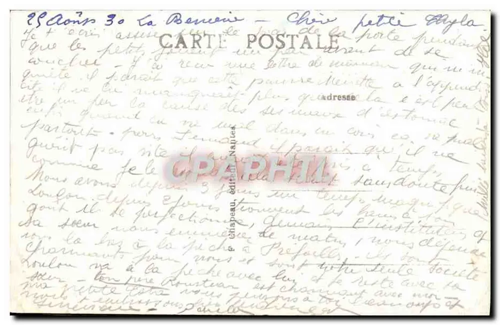 Guérande (Loire-Inf.) — Ansicht von Le Mail und Porte Saint-Michel — Verlag Chapeau, n° 16 - Rückseite