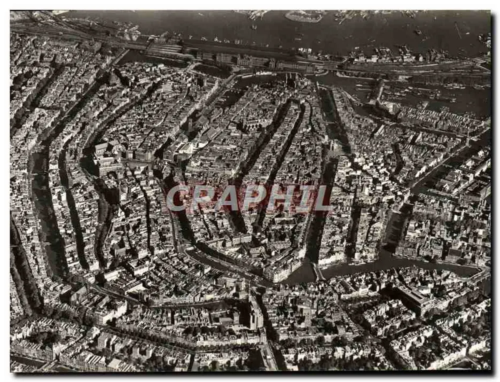 Vista aérea da cidade de Amsterdã — editor Nederlandsche Postdienst, n° 459 - Frente