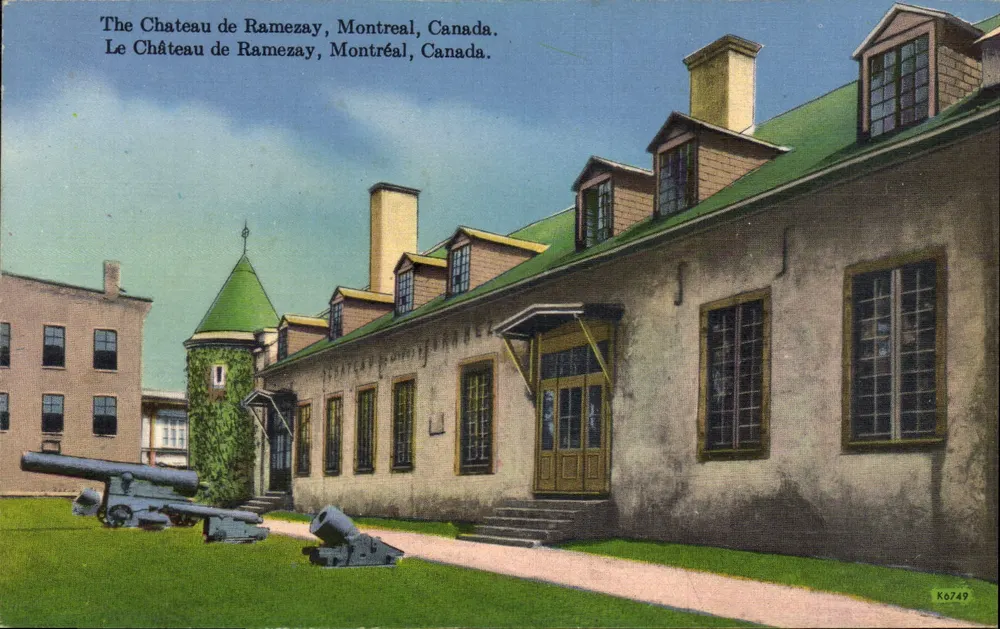 O Castelo de Ramezay, Montreal, Canadá — A Colour Picture Publication, n° K6749 - Frente
