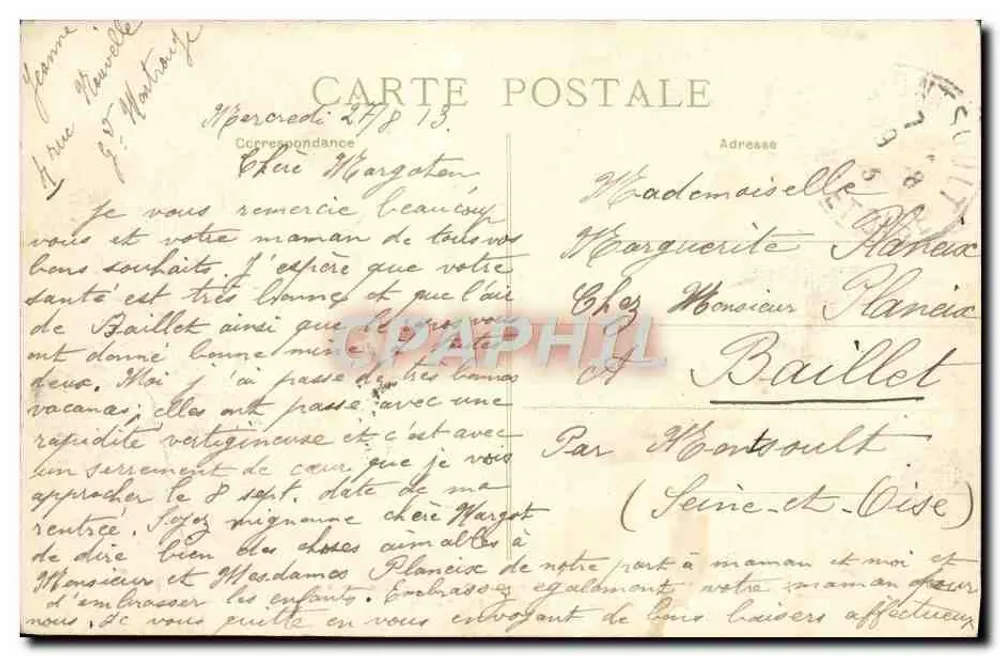 Paris-Venise — Überschwemmungen 1910 — Rue Duranton, aufgenommen von der Rue Liesourbe (15. Arrondissement) - Rückseite