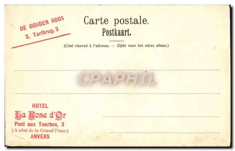 Anvers — Villa Carolus Magnus, Avenue Cogels — Nels, Bruxelles, Série 25 No. 187 - Rückseite